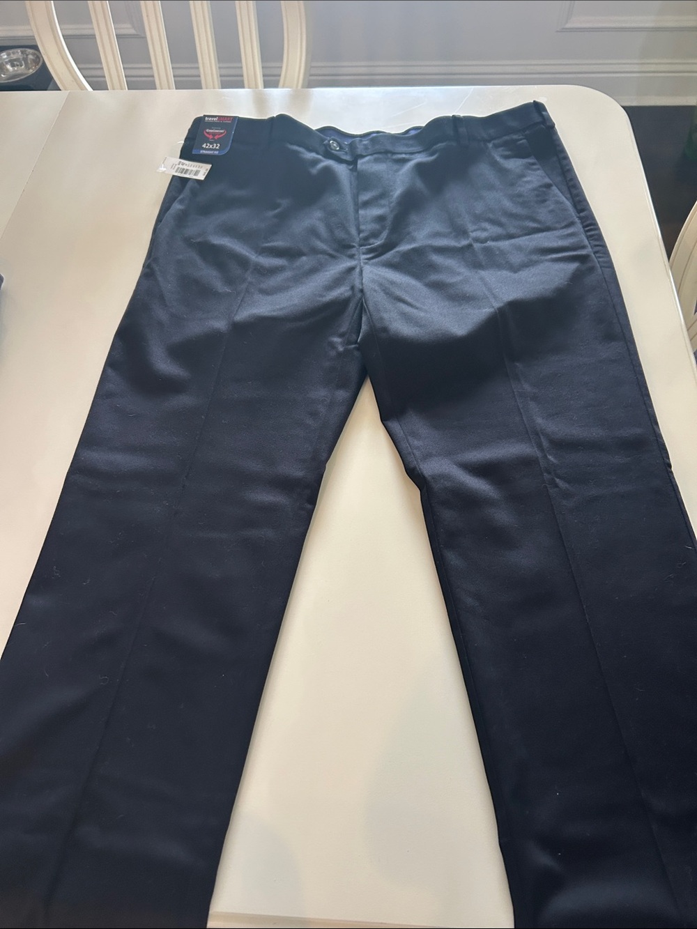 Roundtree & Yorke Men’s Navy Dress Pants - Straight Leg